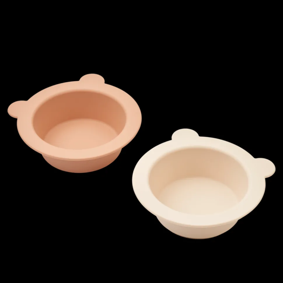 Liewood | Peony Suction Bowl 2-Pack | Tuscany rose / Apple blossom