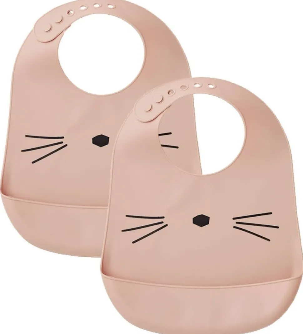 Liewood | Tilda Silicone Bib 2-Pack | Cat rose