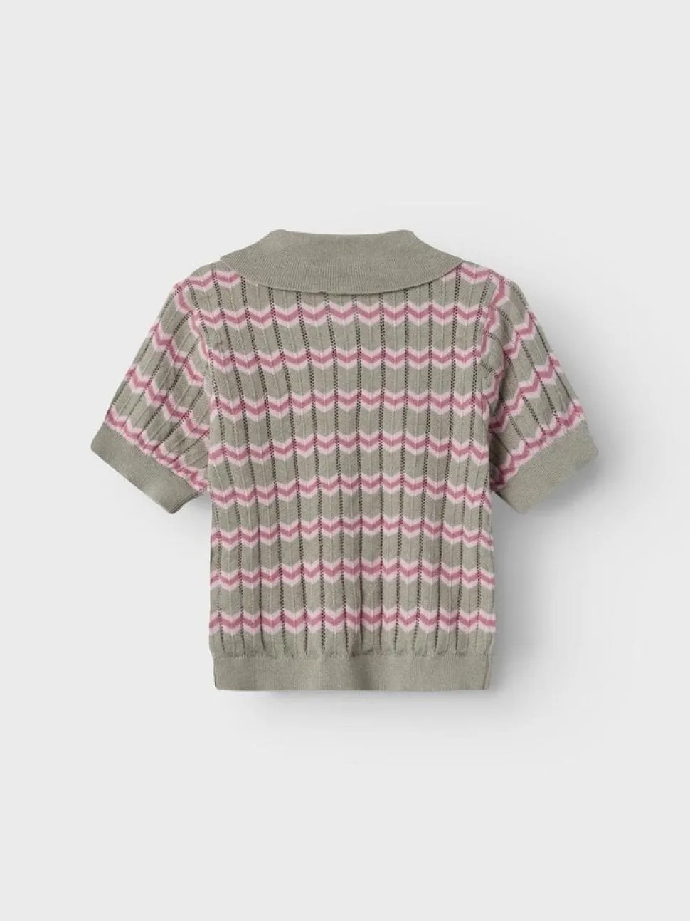 Lil'Atelier | NMFDANITA SS KNIT POLO LIL | Dried Sage