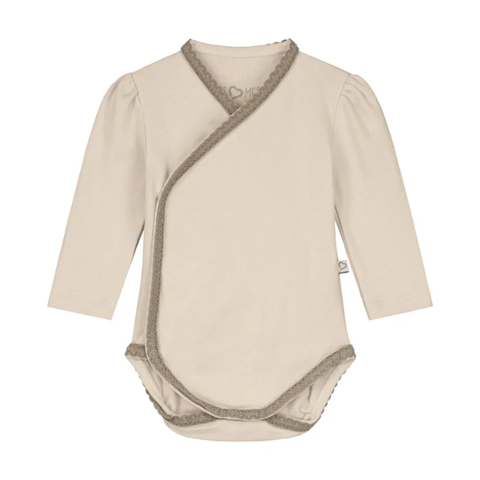 Mats & Merthe | Nova basic body longsleeve | Buttermilk body/Taupe lace