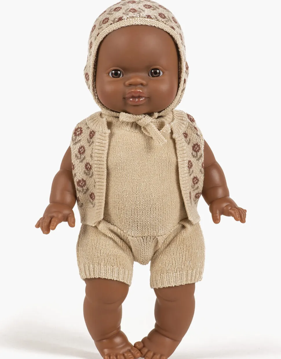 Minikane | Léonie vest in Brick Field Flowers-breisel
