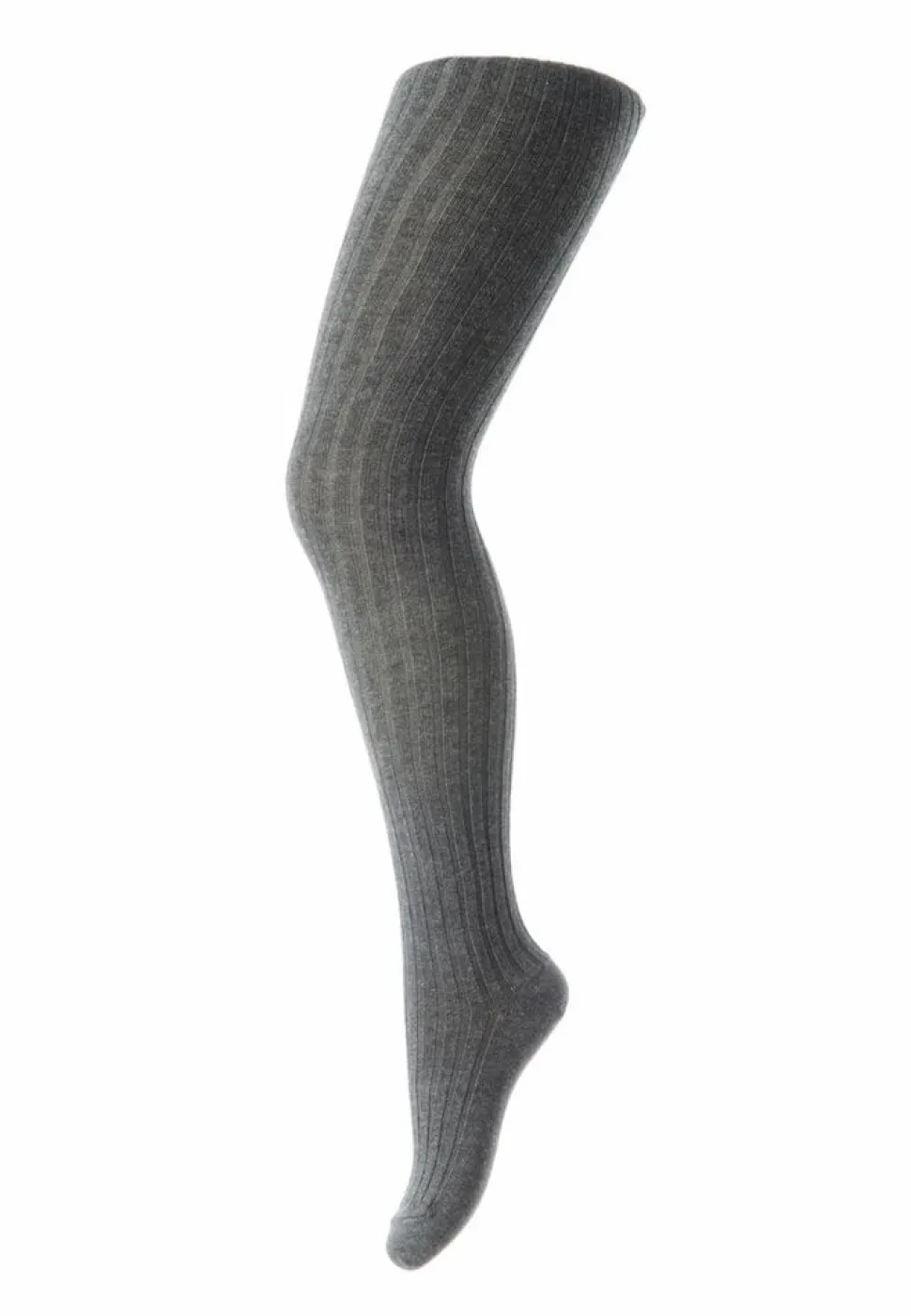 MP Denmark | Cotton rib tights | Dark Grey Melange