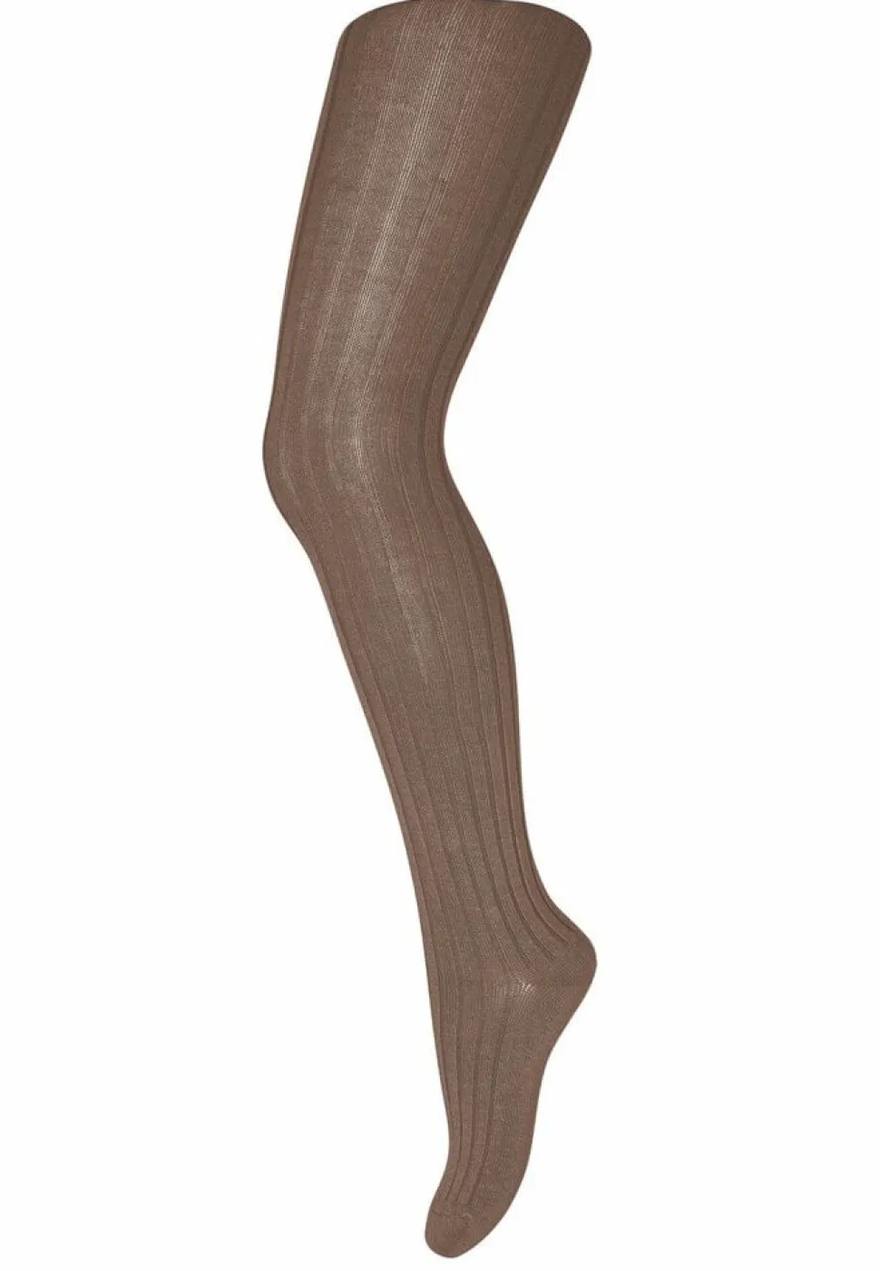 MP Denmark | Cotton rib tights | Brown Sienna