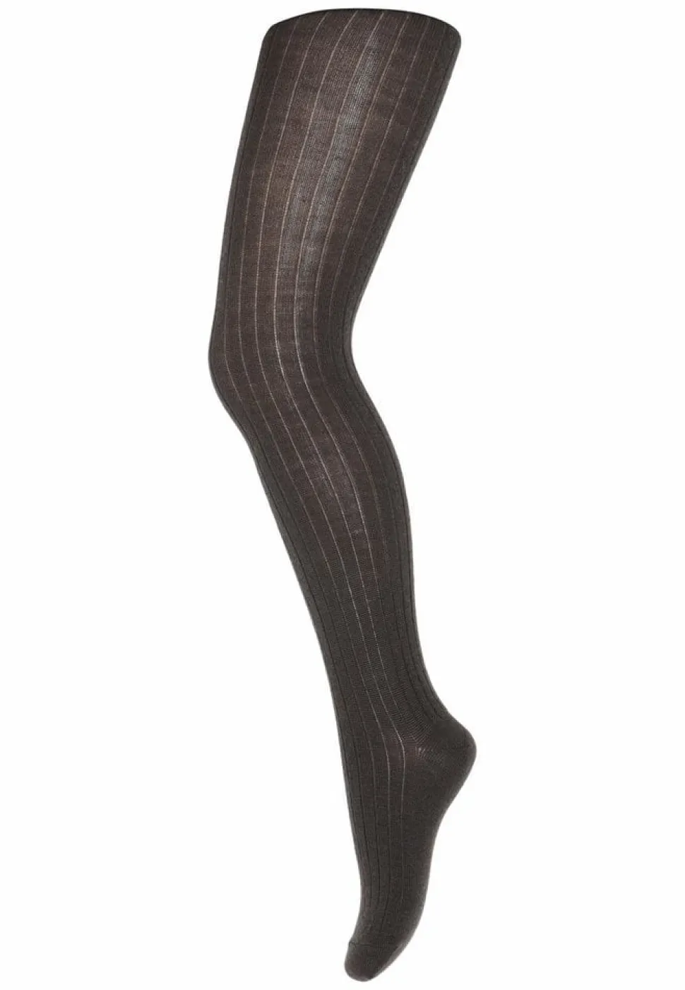 MP Denmark | Cotton rib tights | Dark Brown