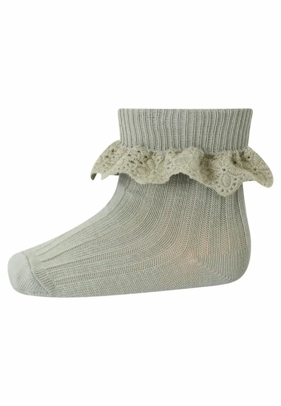 MP Denmark | Lisa socks with lace | Desert Sage