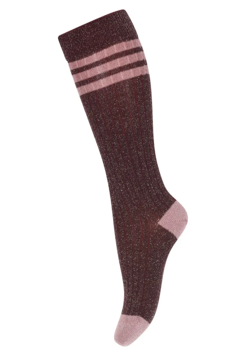 MP Denmark | Merle glitter knee socks | Grape Skin