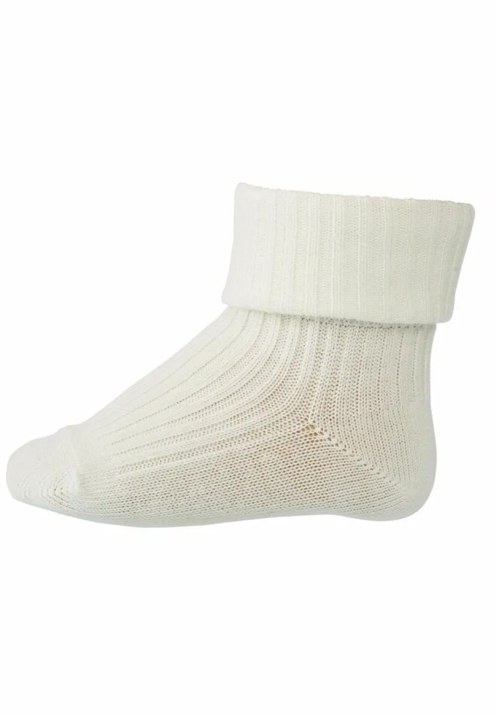 MP Denmark | Wool Rib Baby Socks | Snow White