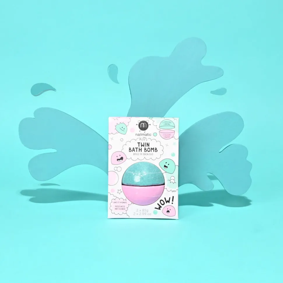 Nailmatic | Twin Bath Bomb Pink + Lagoon