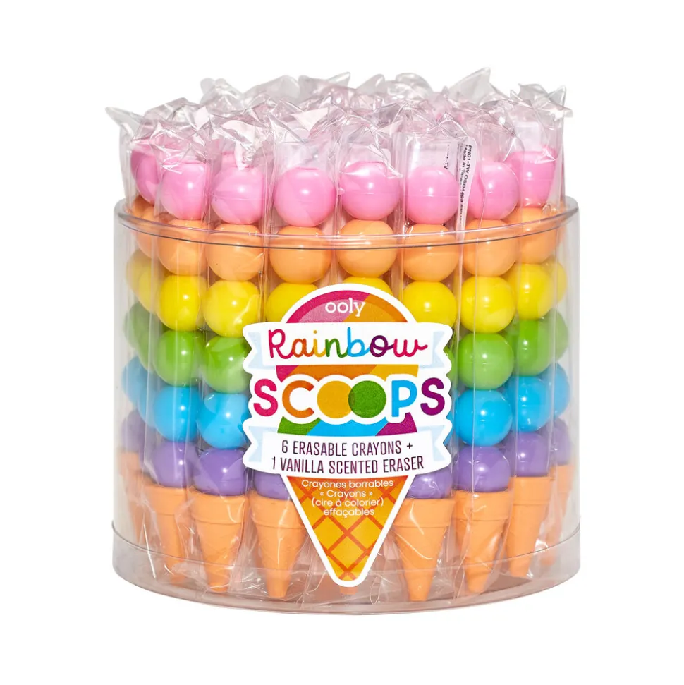Ooly | Rainbow Scoops Stacking Erasable Crayons 1st
