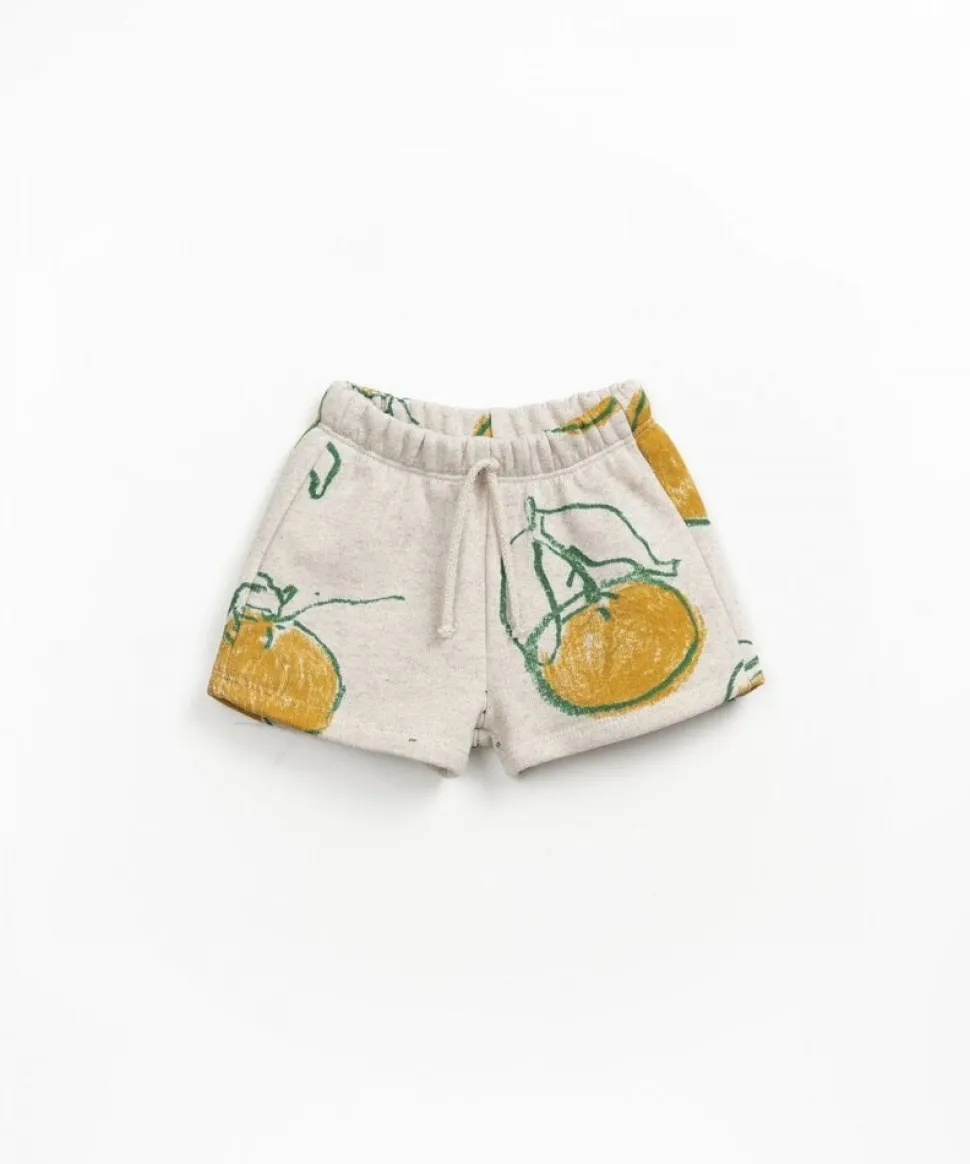 Play Up | Printed Fleece Shorts | Grés | PA01/1AQ11703