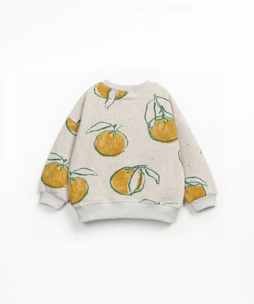 Play Up | Printed Fleece Sweater | Grés | PA03/3AQ11352