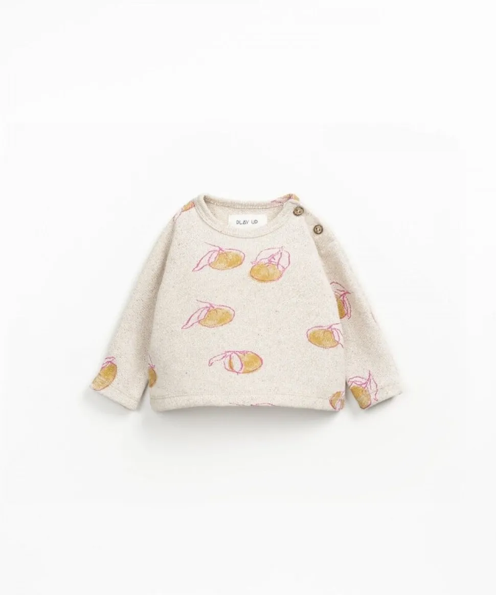 Play Up | Printed Jersey Sweater | Grés Laranjas | PA00/0AQ11351