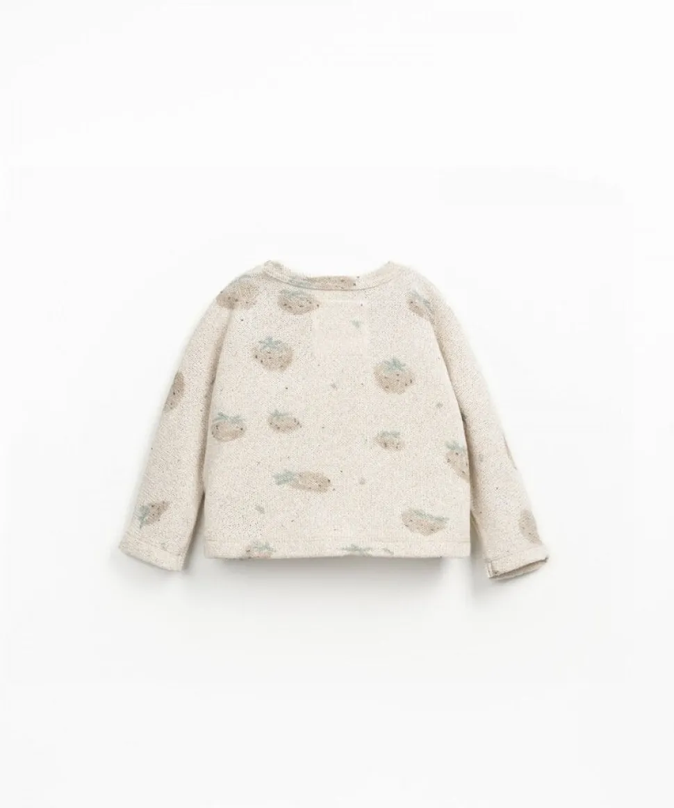 Play Up | Printed Jersey Sweater | Grés Morangos | PA00/0AQ11351