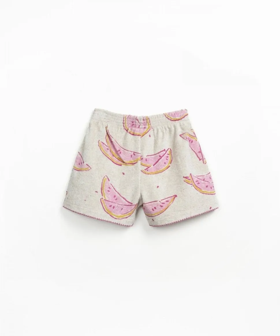 Play Up | Printed Plush Shorts | Grés | PA04/4AQ11702