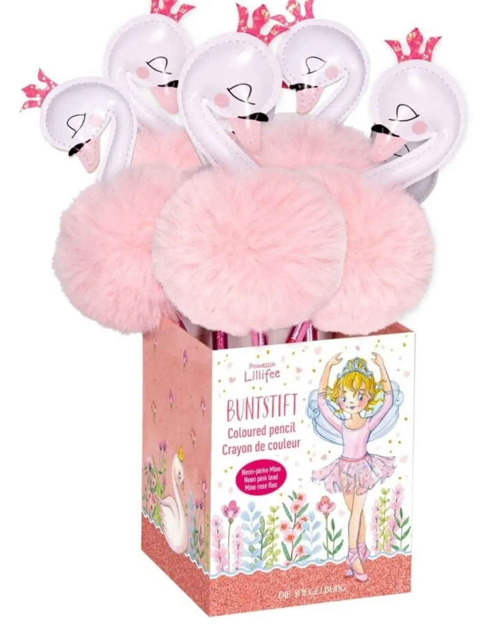 Prinses Lillifee | Neon roze potlood met figuurtje