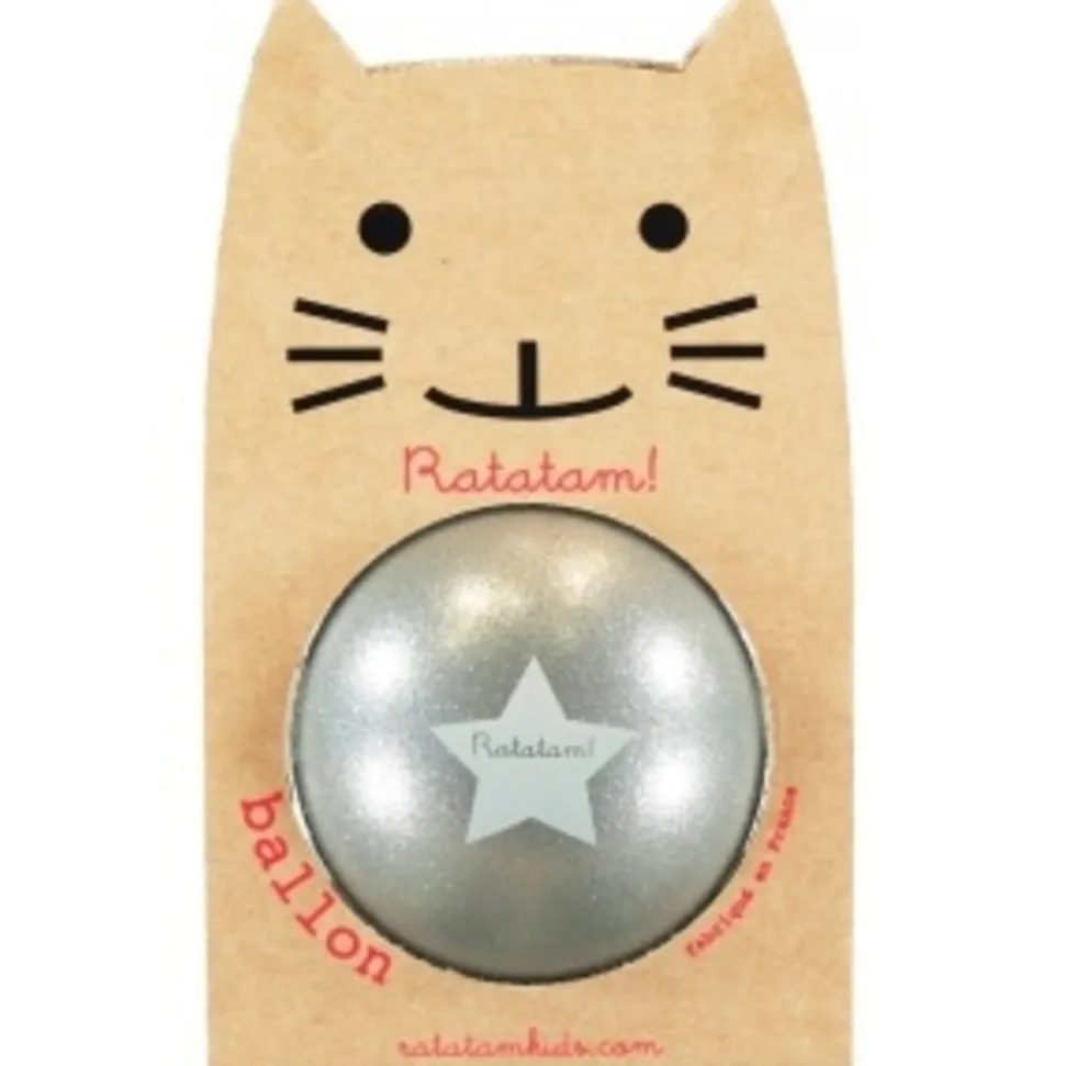 Ratatam : Glitter balls cat - Silver 15cm