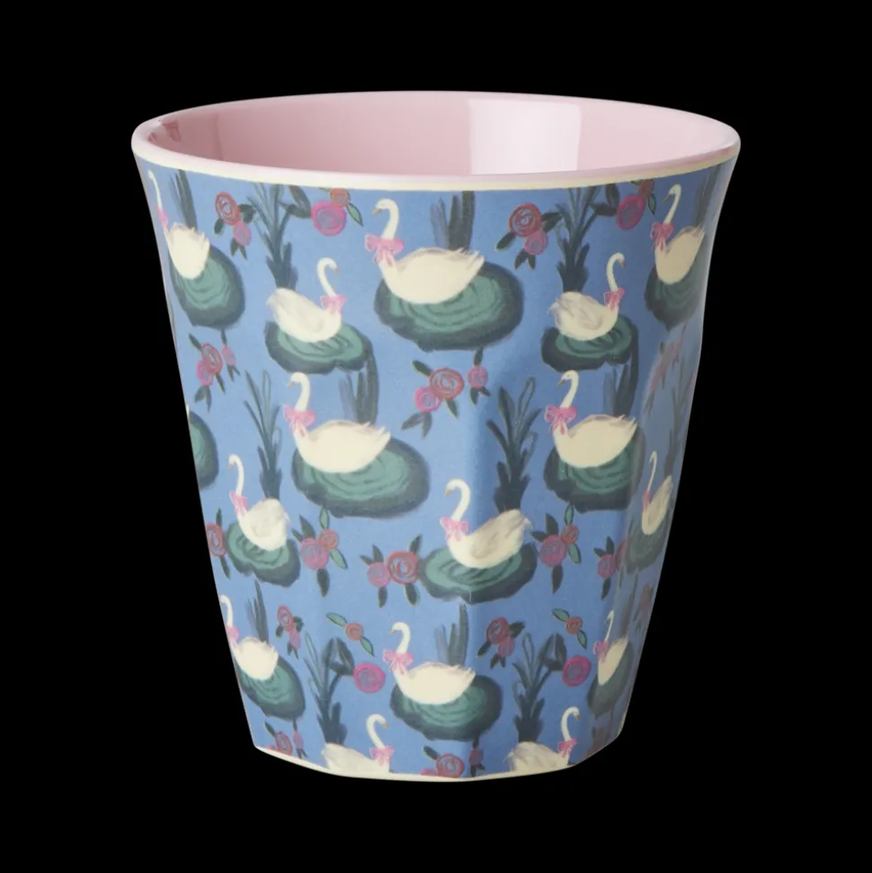 Rice | Melamine Cup Swan Lake Print | Medium 250ml
