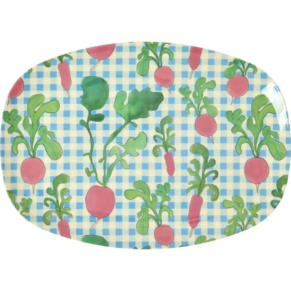 Rice | Melamine Plate with Radish