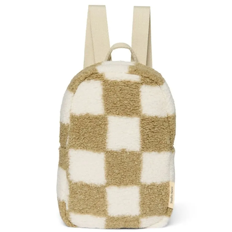 Studio Noos | Binibamba | Toast Checked Teddy | Mini Backpack