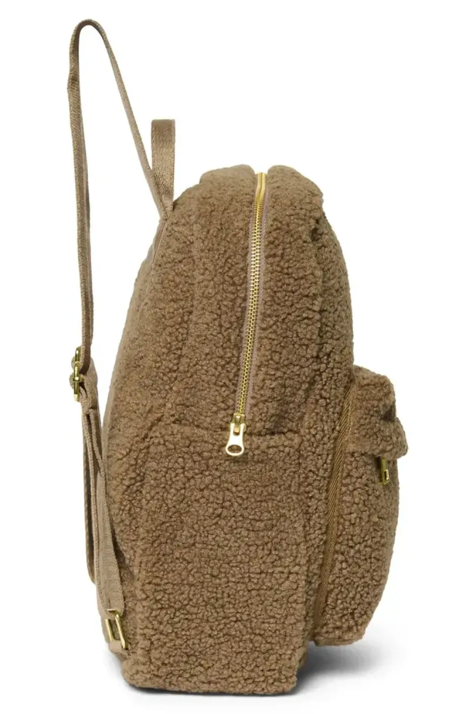 Studio Noos | Brown Teddy | Midi Backpack with Front Pocket