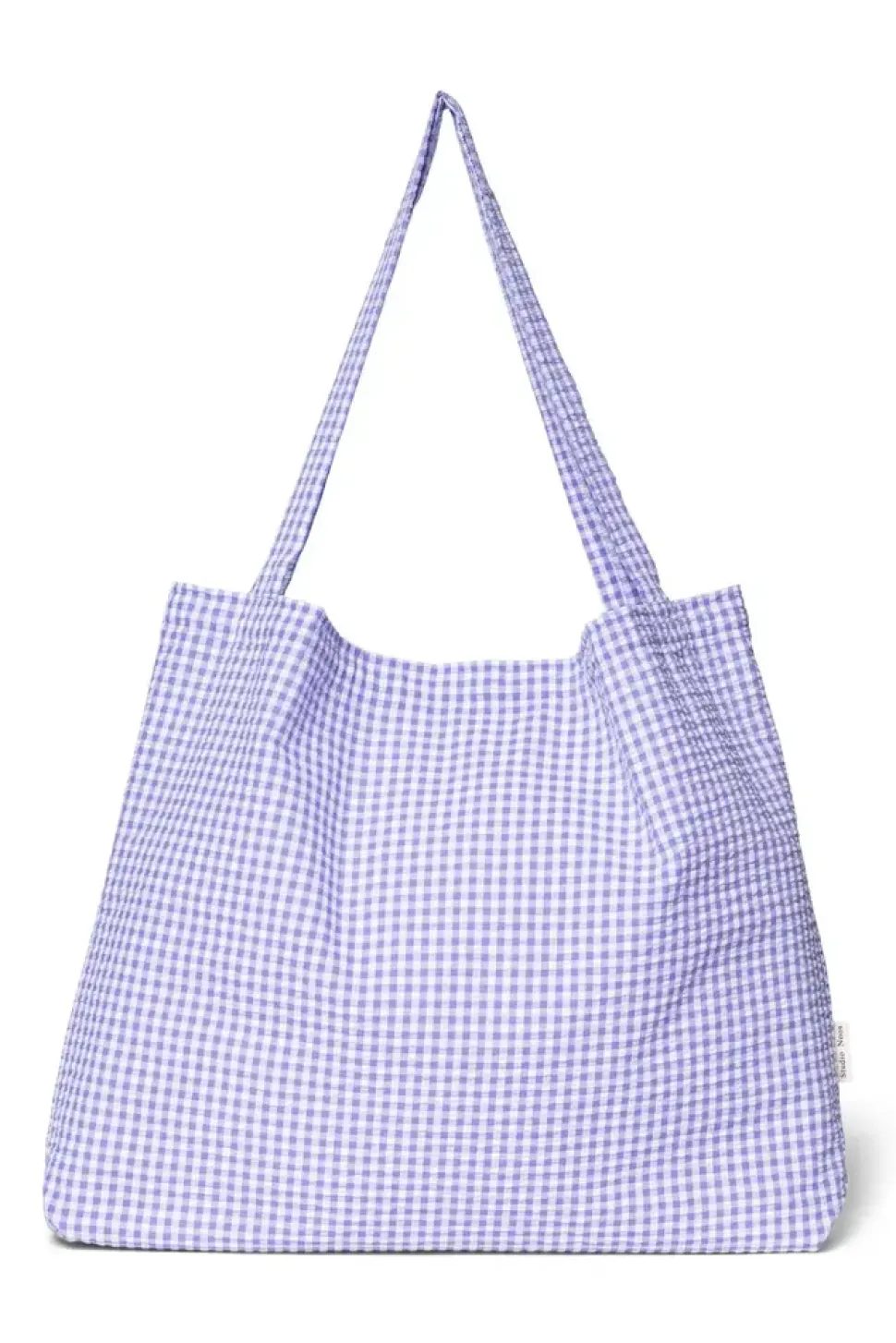 Studio Noos | Lilac Checked Cotton Mom Bag