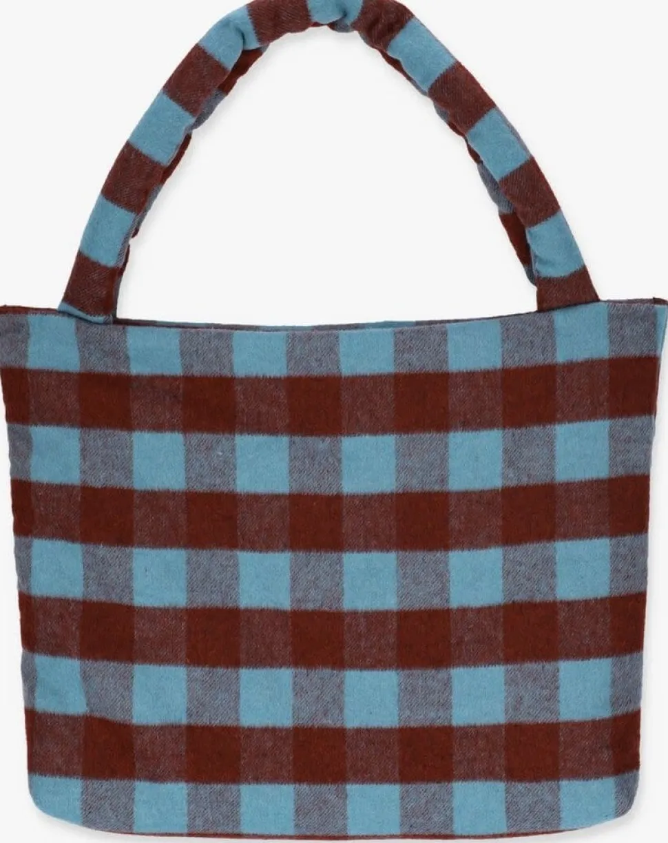 Studio Noos: Wool checked anniversary mom bag