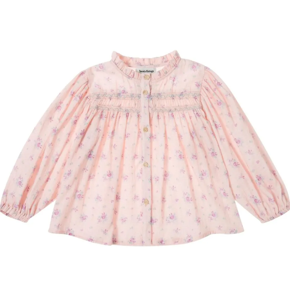 Tocoto Vintage | Blouse Flowers Print | Pink