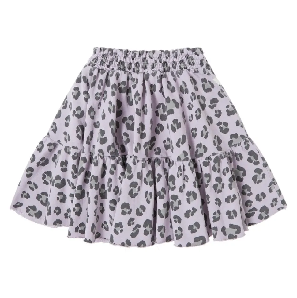 Tocoto Vintage | Plush Mini Skirt Animal Print | Purple