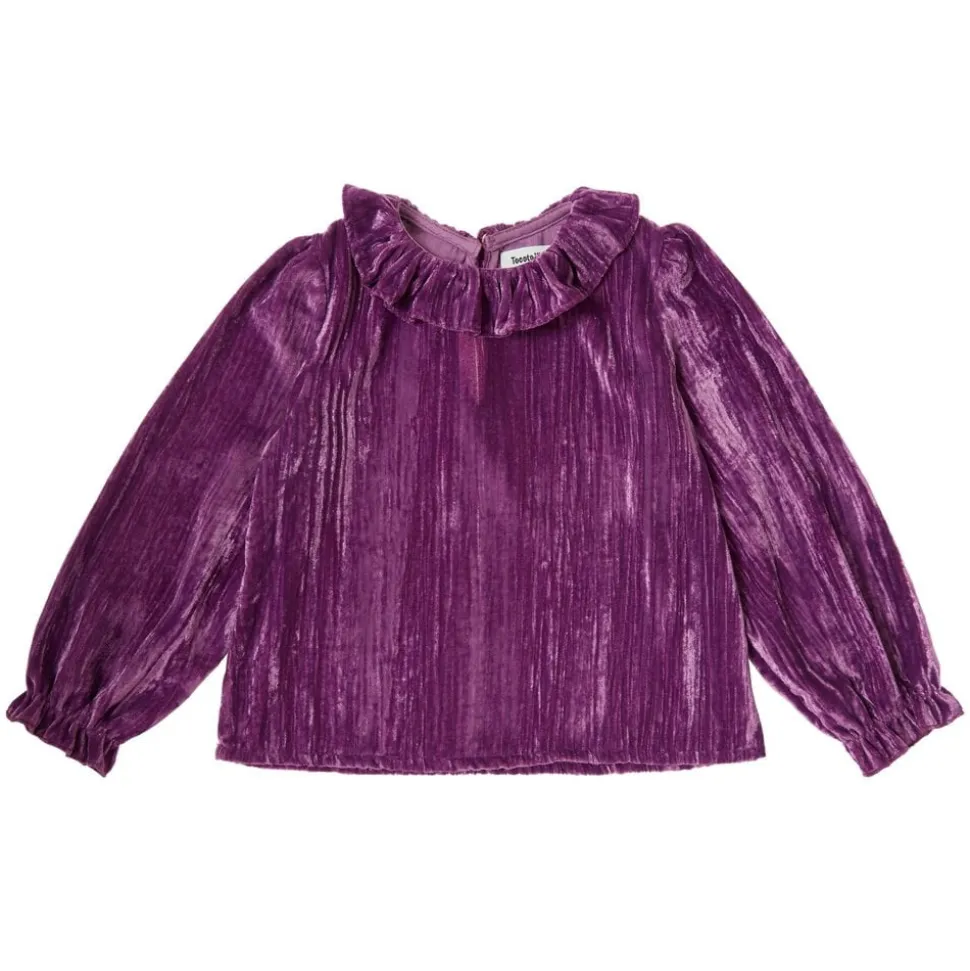 Tocoto Vintage | Velvet Blouse Kid | Lilac